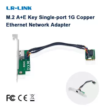 Адаптер для сервера, Однопортовый интерфейс Ethernet 2210PT M.2 A + E Key, 1GCopper, PCI Express