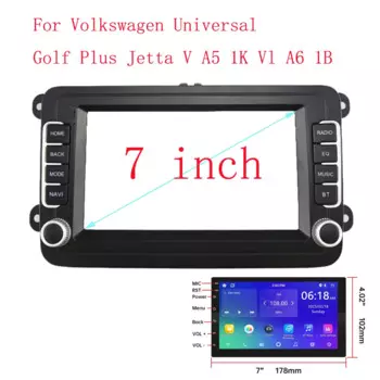 Адаптер для Volkswagen Skoda Octavia Golf 5 VW Touran Passat B6 Polo Tiguan Yeti Rapid Dash Panel 7 "2din Автомобильный радиоприемник Fascia Frame