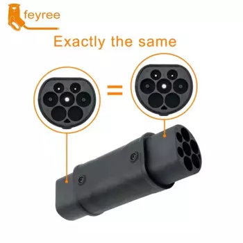 Адаптер Feyree type 2-GBT 7 кВт 22 кВт, 3 Фазы IEC 62196-2, зарядные устройства, конвертер для электромобилей с китайской гнездом для зарядки GB/T