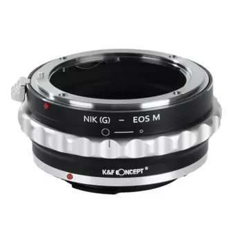 Адаптер K & F Concept NIK(G)-EOS M для объектива Nikon G mount для камеры Canon EOS M M1 M2 M3 M5 M6 M50 M100 адаптер объектива