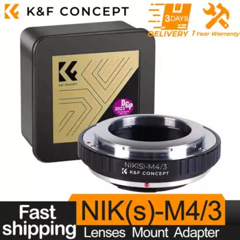 Адаптер крепления K & F Concept для объективов Nikon S к порту камеры M43 MFT для Panasonic Lumix G1 GH1 GF1 G10 G2 GH2 GF2 G3 GF3