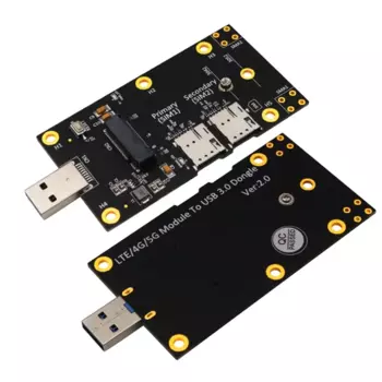 Адаптер NGFF M.2 — USB 3.0 с двойными слотами для SIM-карты NANO для модуля 4G 5G EM06-E EM12-G EM160R-GL L860-GL RM520N-GL RM530N-GL
