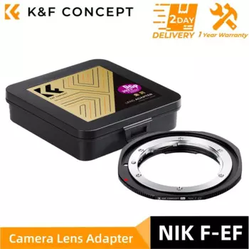 Адаптер объектива K & F Concept для Nikon F/AF AI AI-S Lens To Canon EOS EF-S
