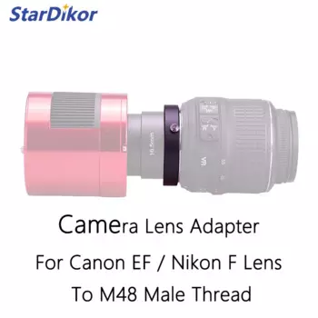 Адаптер объектива StarDikor для камеры Canon EF / Nikon F к M48 адаптер с наружной резьбой для ZWO QHY астрономической камеры 294 533 2600