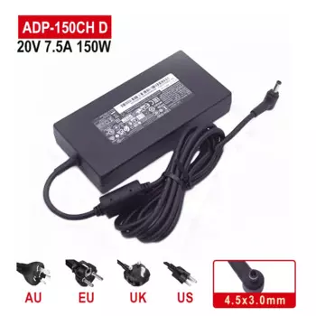 Адаптер переменного тока для ноутбука MSI QLED, 20 в, 150 А, 4,5 Вт, 3,0 * мм, 15 м