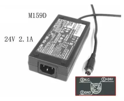 Адаптер питания M159D, 24 В 2,1 А, 3-контактный Din, IEC C14