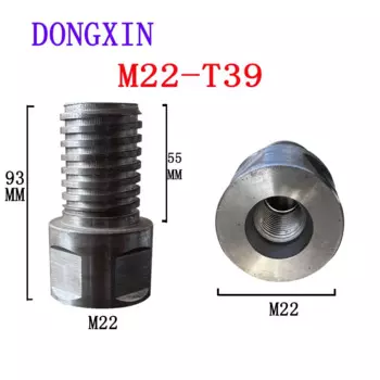 Адаптер резьбы DONGXIN 1 шт. для алмазной дрели, сердечник штекер M22 на гнездо T39, соединительный преобразователь, строительные инструменты