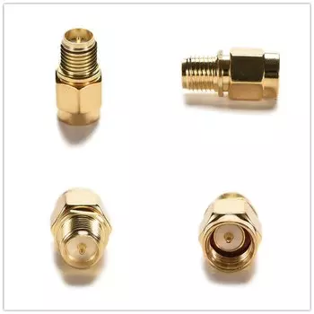 Адаптер SMA-RP-SMA золотой 1 шт.