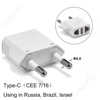 Адаптер вилки DelightFire для Европы