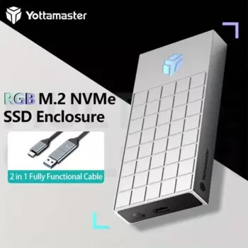 Адаптер Yottamaster M2 SSD M.2 NVMe SATA Корпус SSD 10 Гбит/с USB 3,1 Gen2 USB внешний корпус поддерживает ключи M и B & M