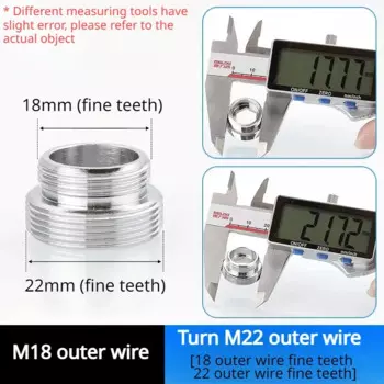 16, 18, 20, 22, 24 мм G3/4 G1/2 к разъему M22, кухонный аэратор, барботер, адаптер для очистителя воды, адаптер для крана, удлиненная длина