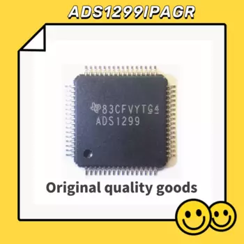 ADS1299IPAGR 8-канальная дрель AFE 24, 42 мВт 64-TQFP (10x10)