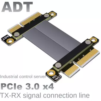 ADT 3,0 Удлинительный кабель x4 штекер-гнездо Pcie импульсный кабель для сигнала Gen3 полная скорость