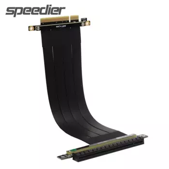 ADT-LINK Дешевый R83SF PCI Express 3.0 x8 to x16 Riser Cable Видеокарта PCIe 8x to 16x Удлинительный кабель для плоского монтажа графического процессора