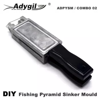 Adygil DIY рыболовная Пирамида грузила прессформы с 5 полостями и 30 г 40 г 50 г 60 г 80 г, 30 шт. 18 мм S/S люверсы в комплекте