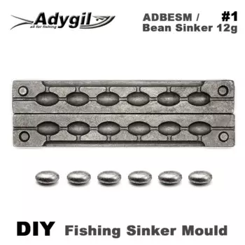 Adygil DIY рыболовное бобовое грузило ADBESM/#1 бобовое грузило 12 г 6 полостей