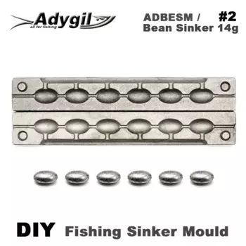 Adygil DIY рыболовное бобовое грузило ADBESM/#2 бобовое грузило 14 г 6 полостей