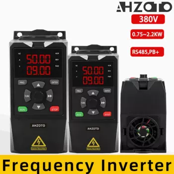 AH280A 0.75KW 1.5KW 2.2KW контроллер скорости двигателя инвертора 3-фазный 380V вход и выход VFD преобразователь частоты привода