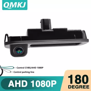 AHD 1080P Автомобильная камера заднего вида с ручкой багажника для Ford Focus 3 MK3 C MAX Водонепроницаемая резервная камера ночного видения