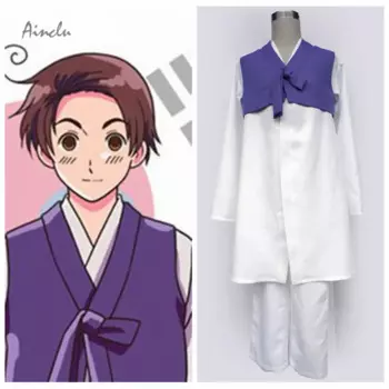 Ainclu настроить для взрослых и детей Бесплатная доставка Axis Powers Hetalia аниме Корейский детский косплей костюм на Хэллоуин