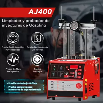 AJ400 GDI автомобильный очиститель и тестер топливных форсунок 4-цилиндровый ультразвуковой автоматический тестер топливных форсунок для мотоцикла/автомобиля
