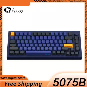 Akko 5075B Plus Dracula Castle 75% Механическая игровая клавиатура с горячей заменой, трехрежимная RGB игровая клавиатура с боковой печатью