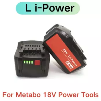 Аккумулятор 18 В, 9,0 Ач для аккумуляторных электроинструментов Metabo, дрели, гайковерты, молотки для Metabo, аккумулятор 18 В, 9000 мАч 625592000 625591000
