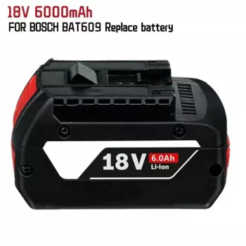 Аккумулятор 18 В для Bosch GBA 18 В 6,0 Ач Lithium-BAT609 BAT610G BAT618 BAT618G 17618-01 BAT619G BAT622 SKC181-202L + аккумулятор