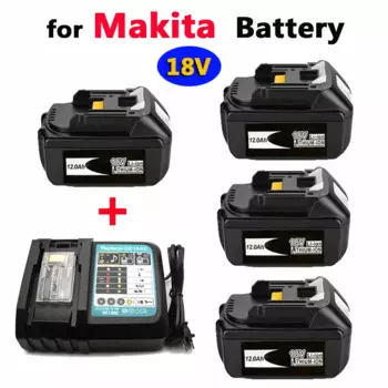 Аккумулятор 18 В для Makita BL1860 BL1850B BL1850 BL1840 BL1830, аккумулятор для отвертки и зарядное устройство, сменные аккумуляторы для электроинструментов 18 В.