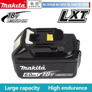 Аккумулятор 18 в Makita 6,0 Ач BL1860 BL1850B BL1850 BL1840 BL1830, аккумулятор для отвертки и зарядное устройство 18 в, Сменные Аккумуляторы для электроинструмента