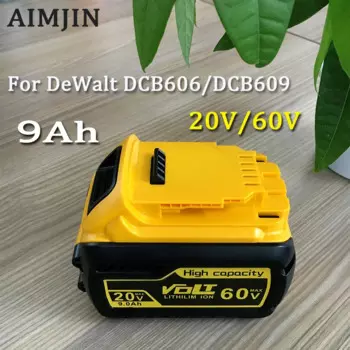 Аккумулятор 9000 мАч DCB200 MAX для Dewalt DCB606 DCB205 DCB206 DCB209 DCB182, аккумулятор для электроинструмента 20 в/60 в