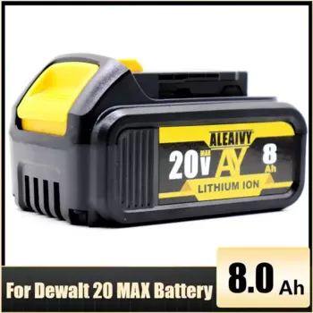 Аккумулятор Aleaivy DCB200 20 в 18650 Ач для электроинструмента DeWalt MAX, электрическая дрель, аккумулятор, зарядное устройство DCB112