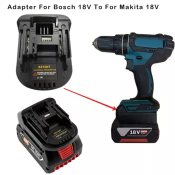 Аккумулятор BS18MT для Bosch 18 в, BAT619G/620, преобразователь для Makita 18 в с USB-адаптером, конвертер BL1860, литиевая батарея