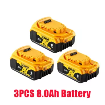 Аккумулятор DCB200 20 в, совместимый с электроинструментами dewalt 18 в 6 Ач, перезаряжаемые литиевые батареи 20 в 18 в 18 в 8 Ач
