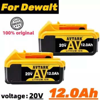 Аккумулятор DCB200 20 в, совместимый с Dewalt, сменный электроинструмент, литиевая батарея 18 в 20 в 12 Ач DCF887 DCG405 DCF880 DCD791 DCF922