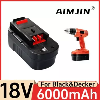 Аккумулятор для электроинструмента Black & Decker A18/A1718/A18NH/HPB18, 6000 В, мАч
