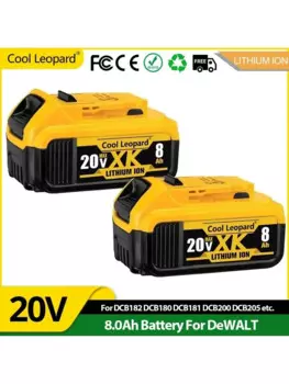 Аккумулятор для электроинструмента DeWalt DCB200 DCB184 DCB203 DCB205, 12000 мАч, 20 в, литий-ионный аккумулятор