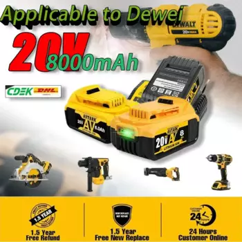 Аккумулятор для электроинструмента DeWalt DCB205 DCB 2023 DCB181 DCB182 DCB200 20 в 3A 5A 6A 18 в 20 в