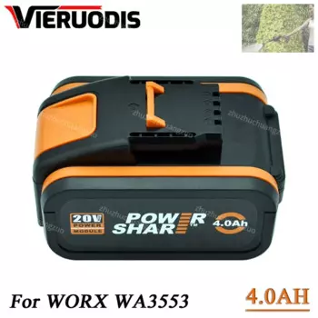 Аккумулятор для электроинструмента Worx WA3551, 6000 мАч, 20 в, аккумуляторная батарея WA3572, WA3553, WX390, WX176, WX178, запасная батарея