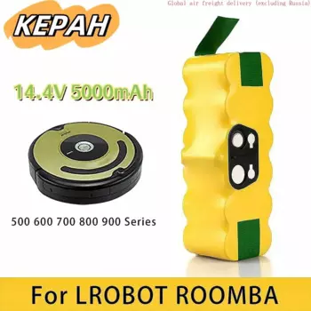 Аккумулятор для робота-пылесоса 14,4 В, 5000 мАч, подходит для IRobot Roomba 500 600 700 800 900 серии 14,4 В 620 650 770 780 580 и т. д.