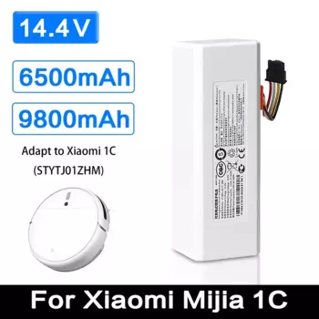 Аккумулятор для робота-пылесоса Xiaomi 1C P1904-4S1P-MM Mijia Mi, Сменный аккумулятор для робота-пылесоса, 6500 мАч, 12800 мАч