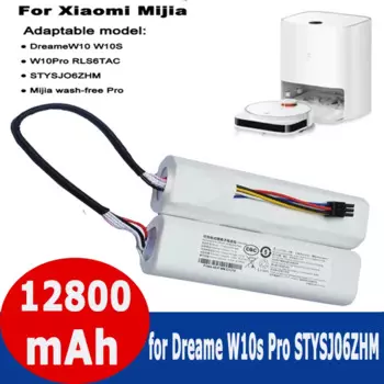 Аккумулятор для робота-пылесоса xiaomi dreame w10 w10S W10pro RLS6TAC STYSJ06ZHM, 14,4 В, 12800 мАч