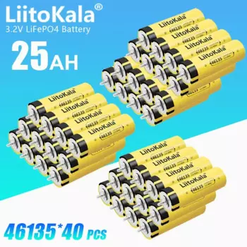 Аккумулятор LiitoKala литий-железо-фосфатный, 3,2 в 25 Ач, 40 шт.