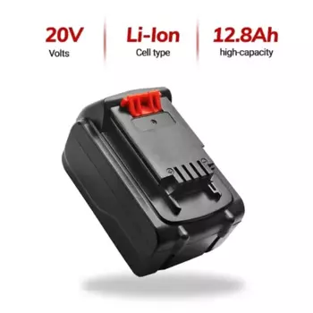 Аккумулятор литий-ионный для BLACK & DECKER LB20, LBX20, LBXR20, 18 в/20 в, 12,8 Ач