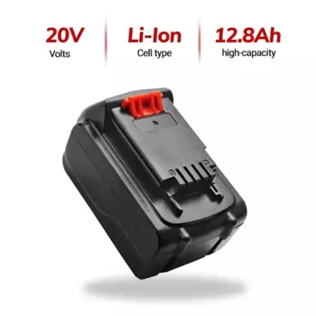 Аккумулятор литий-ионный для BLACK & DECKER LB20, LBX20, LBXR20, 18 в/20 в, 12,8 ач
