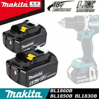 Аккумулятор Makita 18 в 6000 мА/ч BL1860 BL1850B BL1850 BL1840 BL1830, батарея для отвертки и зарядное устройство 18 в, Сменный аккумулятор для электроинструмента