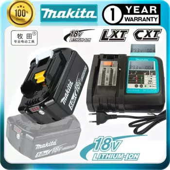 Аккумулятор Makita 18 в 6 Ач для инструментов Makita 18 в BL1830B BL1850B BL1850 BL1840 BL1860 BL1815, сменная литиевая батарея