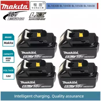 Аккумулятор makita BL1860/BL1850B/BL1850/BL1840/BL1830, сменный аккумулятор с отверткой и зарядным устройством, 18 в