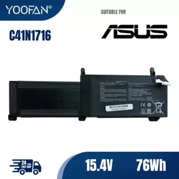 Аккумулятор YOOFAN C41N1716 для Asus ROG Strix GL703GM GL703GS S7BS S7BS8750 15,4 в 76 Вт/ч