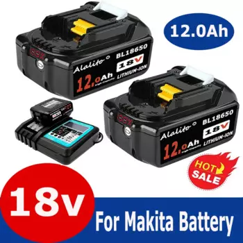 Аккумуляторная батарея 18 в для электроинструментов Makita, Ач, запасные аксессуары BL1840, BL1860, BL1850, литий-ионные аккумуляторные батареи со штативом
